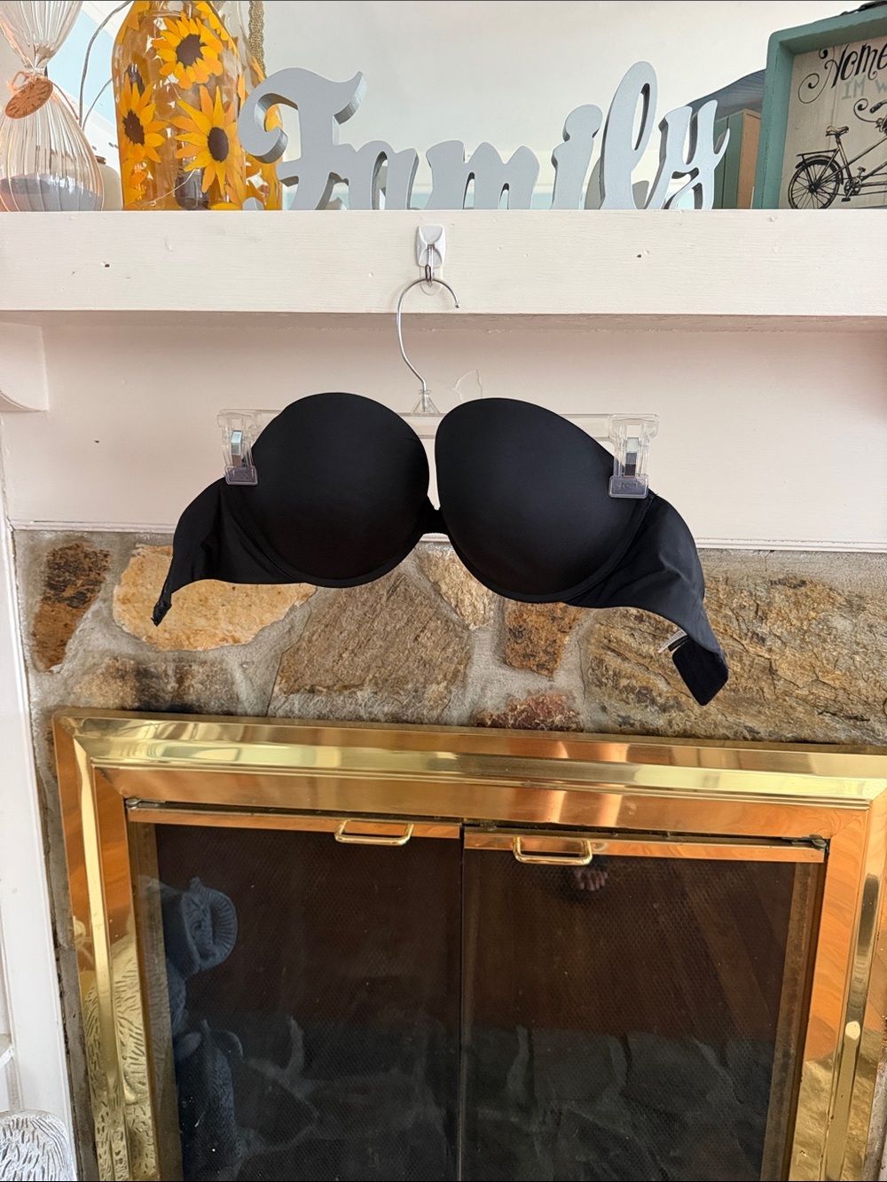 Felina Black Strapless Molded Cup Bra